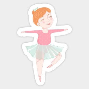 Cute ballerina Sticker